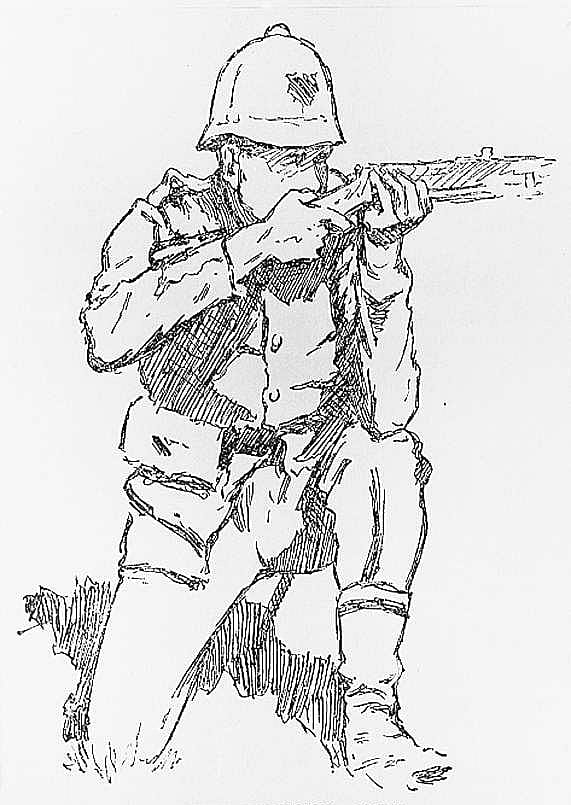 "Fire Kneeling--Aim!,"
