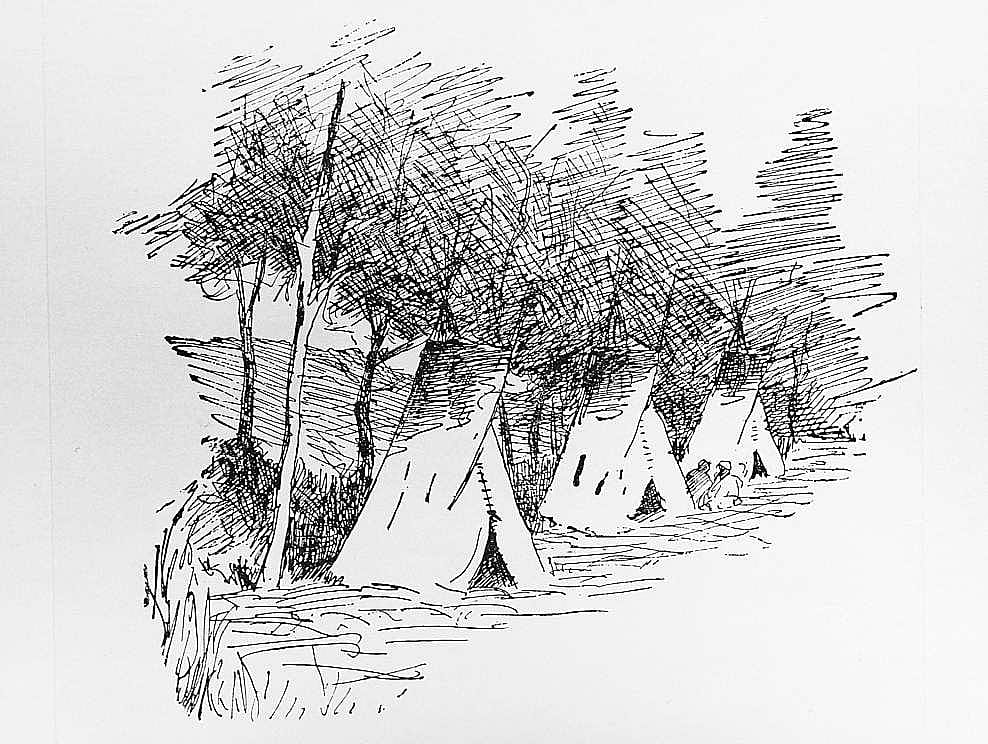 Landscape with Three Tipis