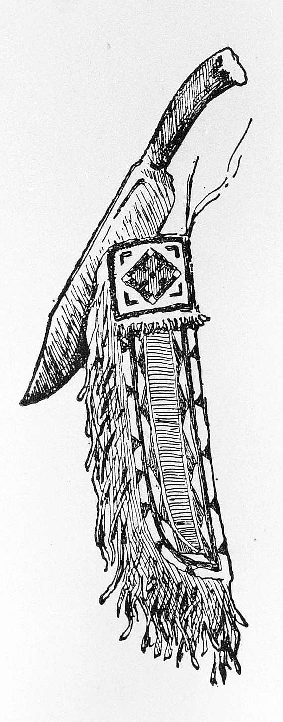 Scalping-Knife and Sheath