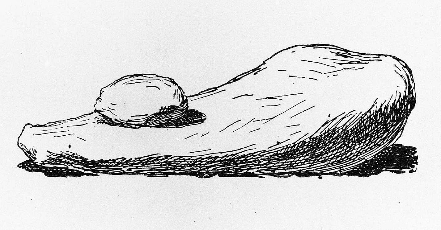 Stone "Metat" [sic] for Grinding Corn
