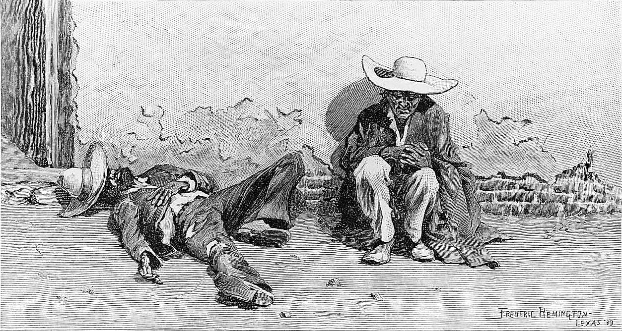 A Noonday Siesta in the Street
