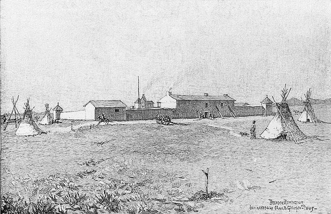 Fort Laramie in 1849