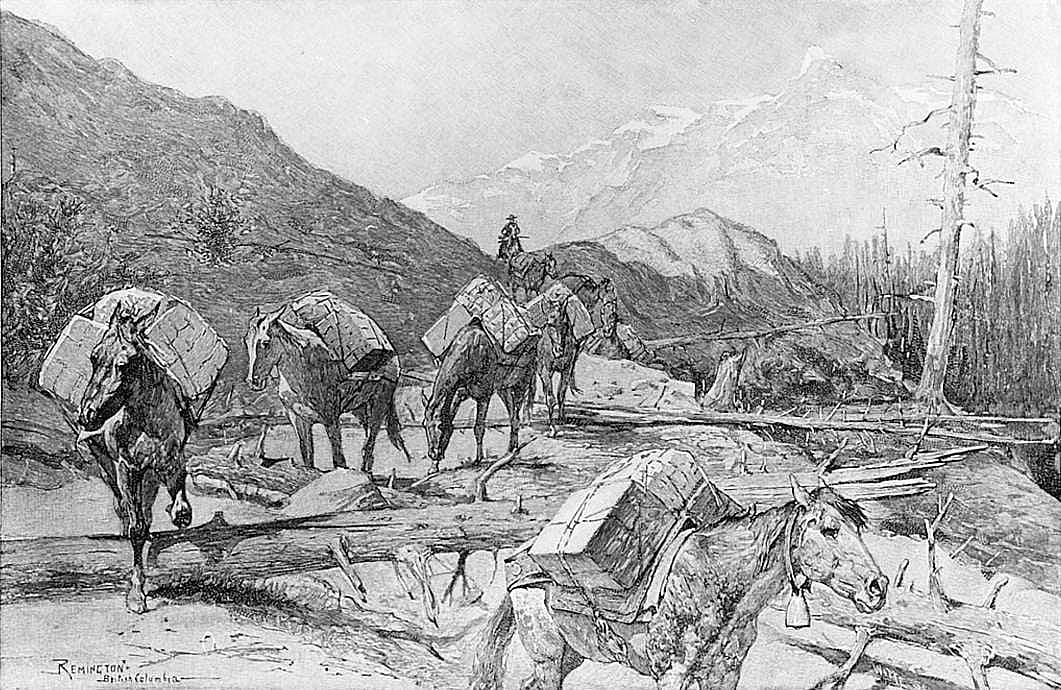 The Supply Train Over the Mountain