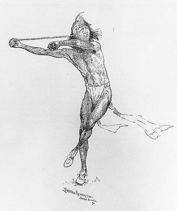 Throwing the Snow Snake
