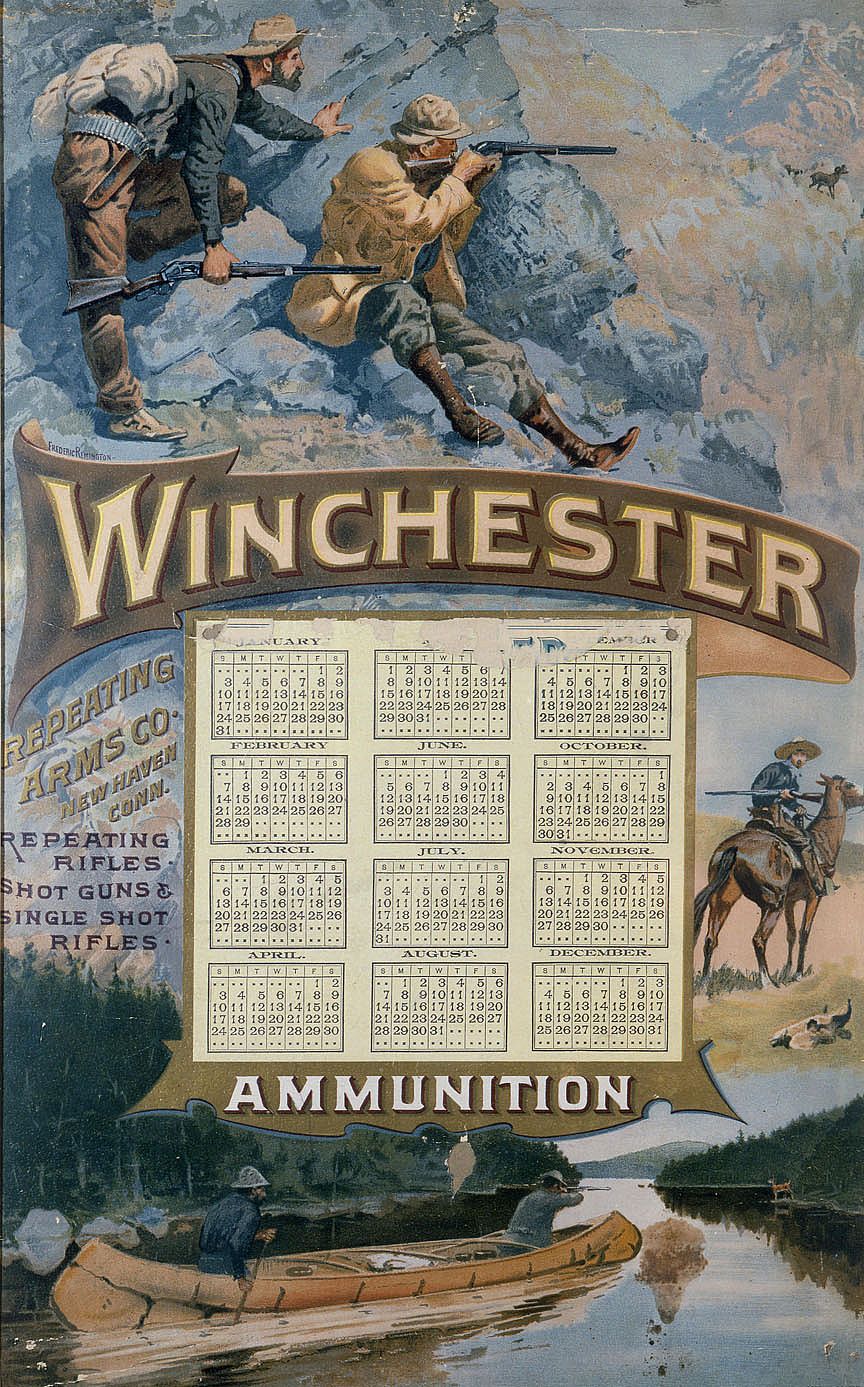 Untitled (Winchester Calendar for 1892)