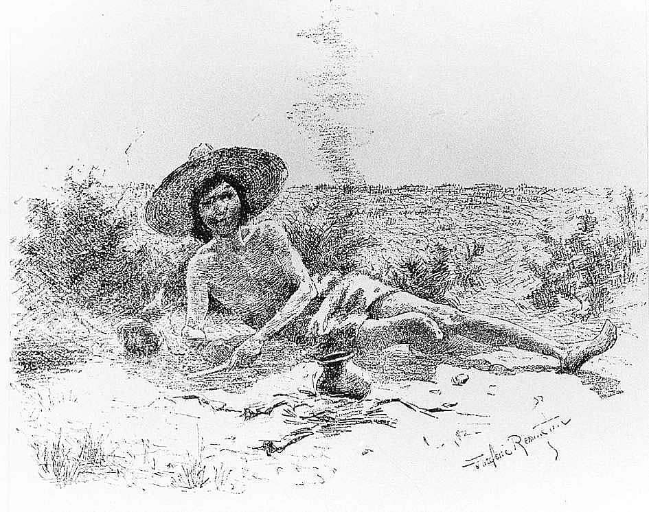 "He Burrowed under the Scant Branches of a Low Sage-Bush"