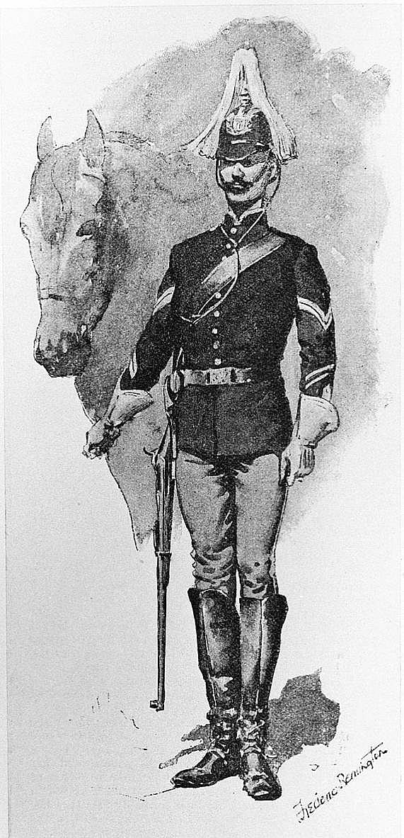 United States Cavalryman in Full Dress