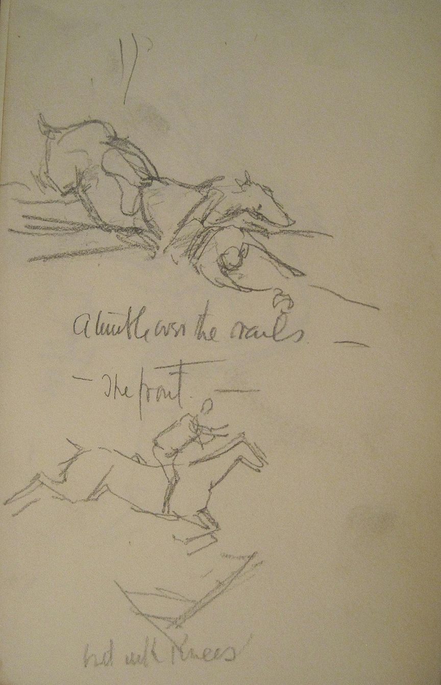 Sketch for The Hunters at the Horse Show