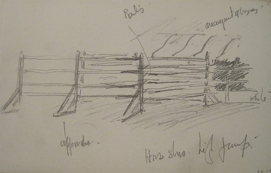 Sketch for Over, Under, and Through the Timber...