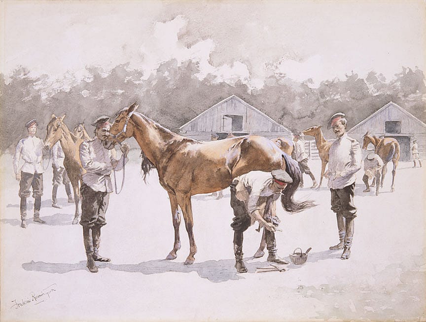 Shoeing Cossack Horses, 1892-1893