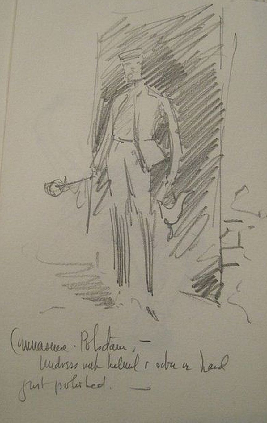 Sketch for Private of the Garde du Corps Regiment
