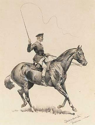 A "Trakehner" Horse-Wrangler