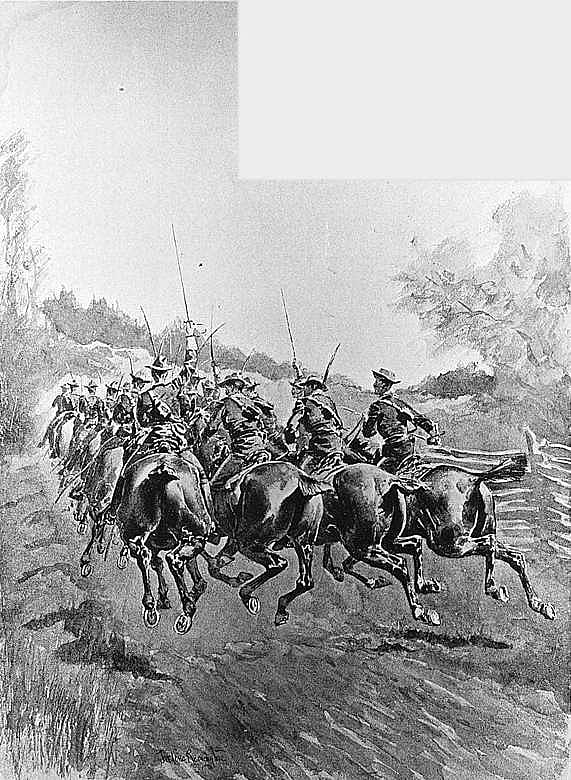A Charge in Column of Fours