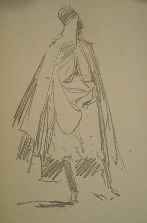 Untitled sketch (The Spahi Sentry)