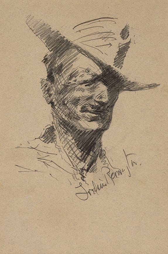 Untitled (portrait head)