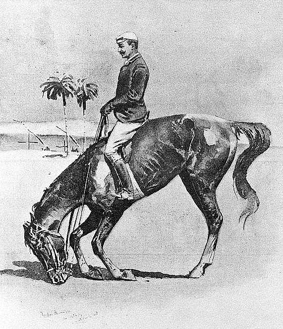 Slatin Pasha and His Performing Horse, Plum Pudding