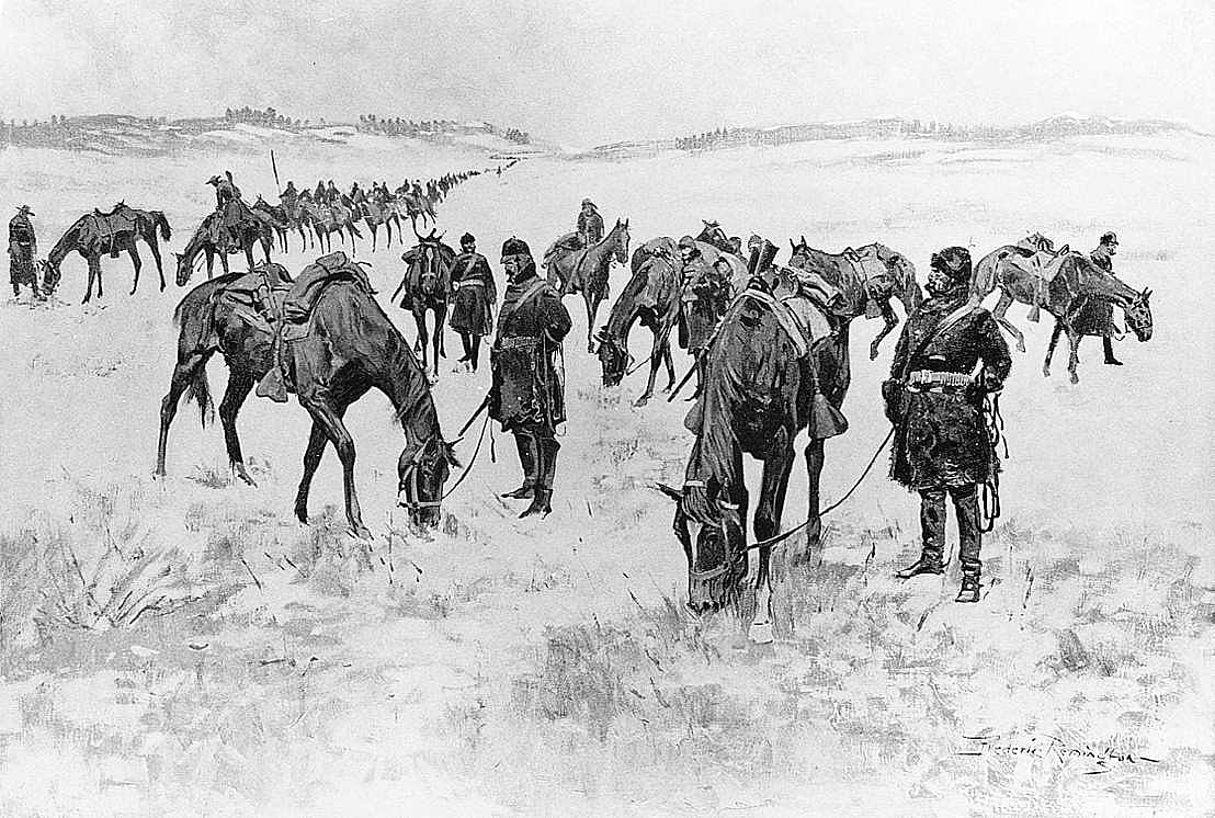 Cavalry Column Out of Forage