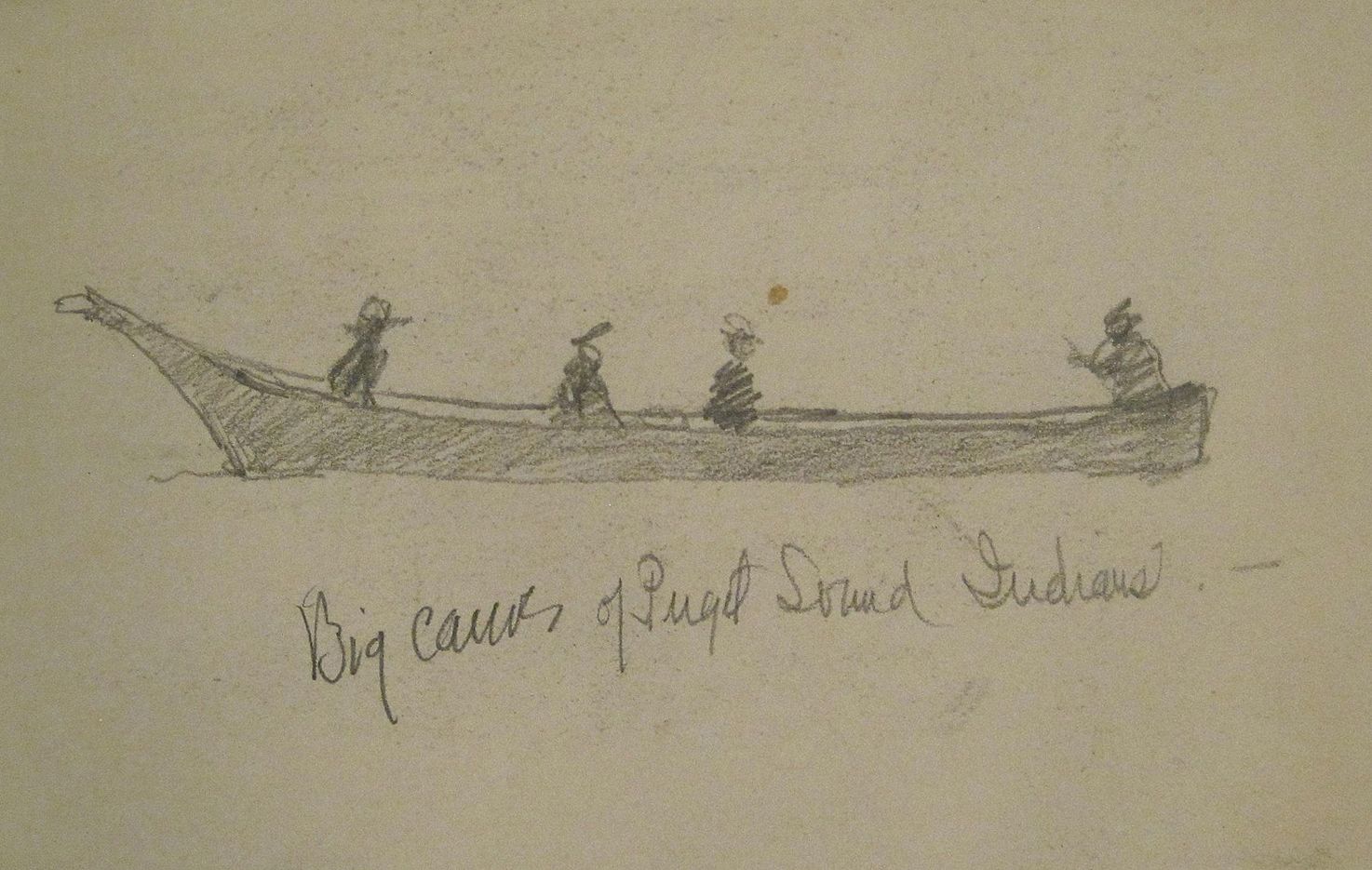 Big Canoe of Puget Sound Indians.-