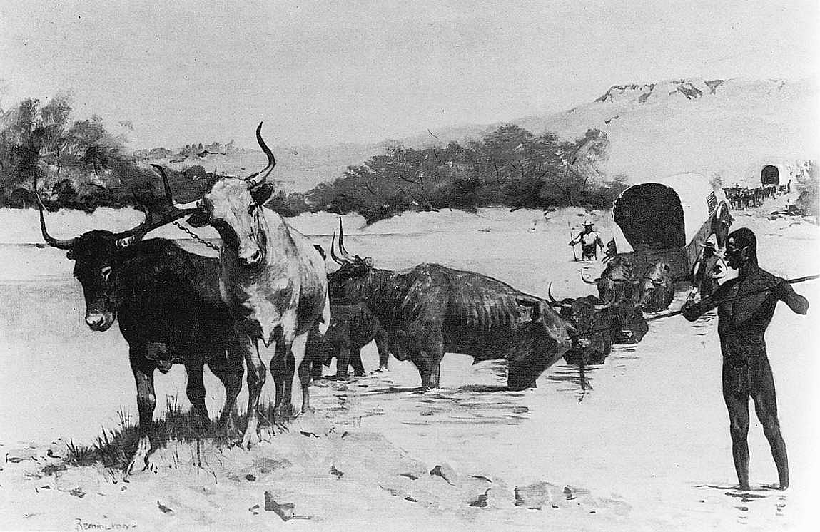 Crossing a Stream in the Orange Free State