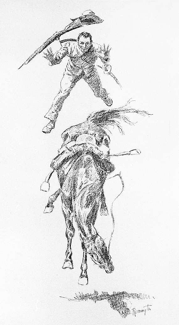 Spanish Cavalryman on a Texas Broncho