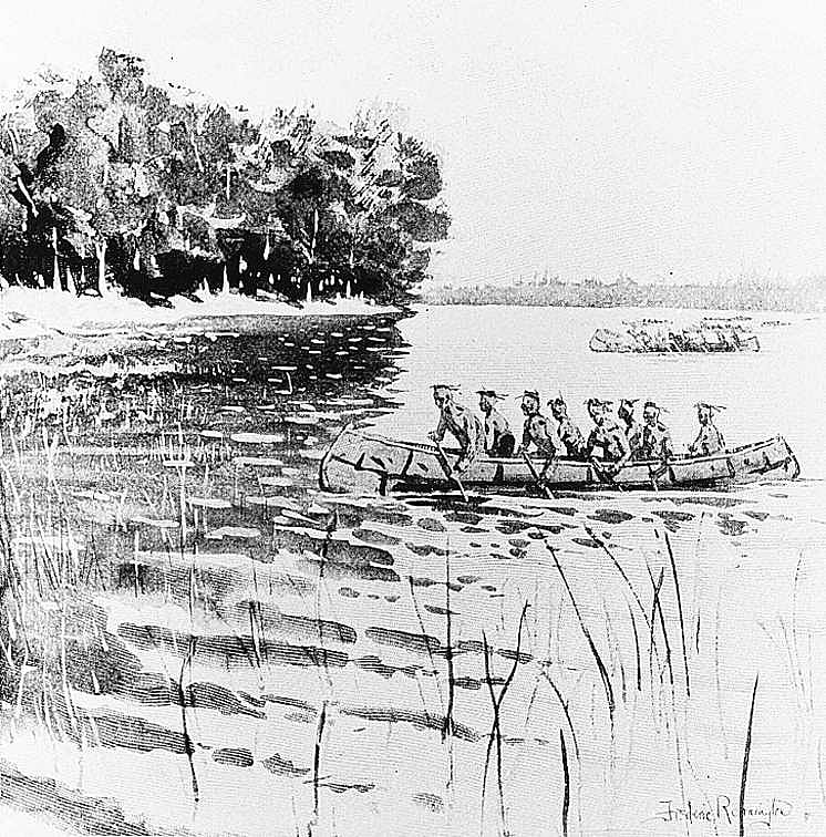 "Another Party Paddled Swiftly to Isle au Cochons"