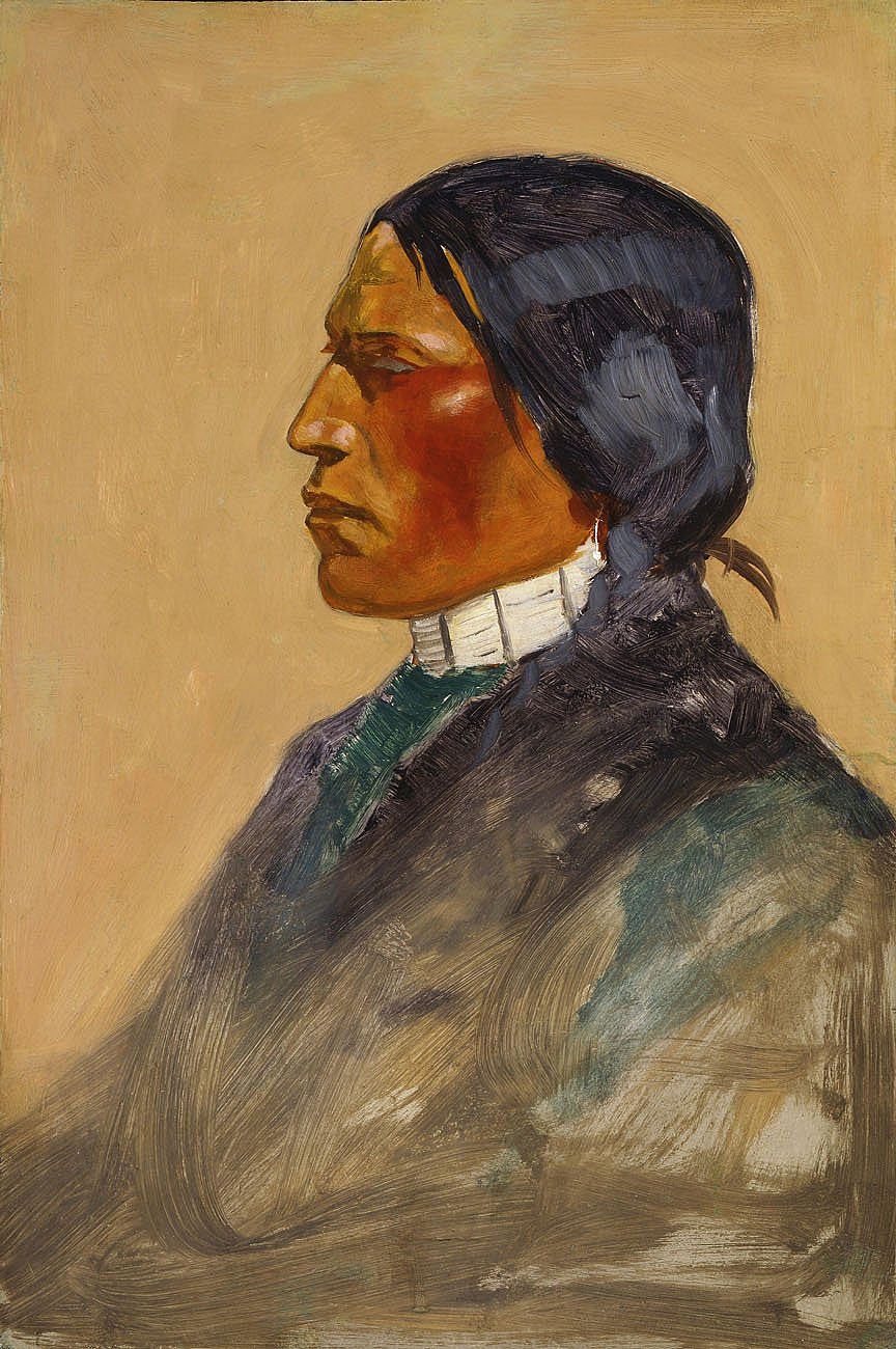 Untitiled (Ute Indian, study for Monte Game at Southern Ute Agency)