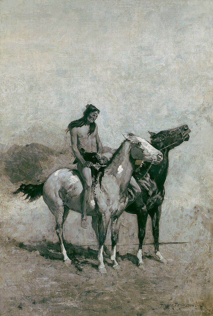 The Fire Eater Slung His Victim Across His Pony, Taking His Scalp