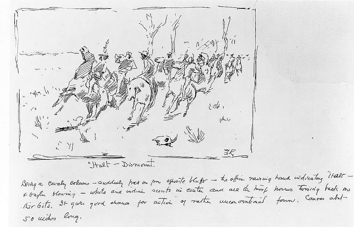 Untitled sketch for Halt-Dismount!