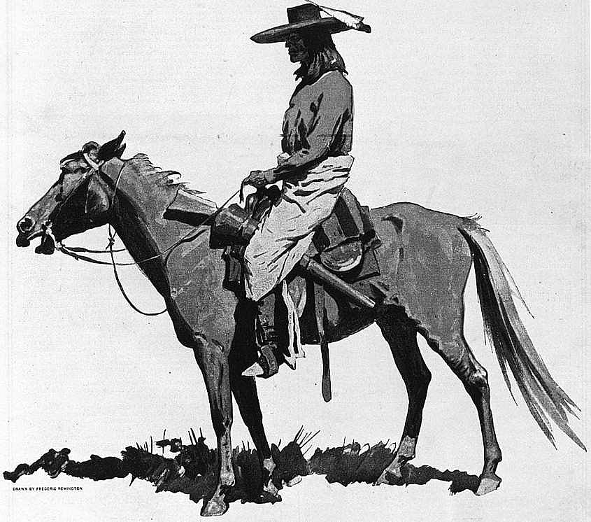 Untitled (The Saturday Evening Post, Indian on horseback)