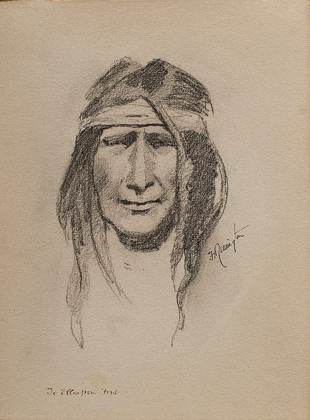 Untitled (Done in the Open, head of Indian)