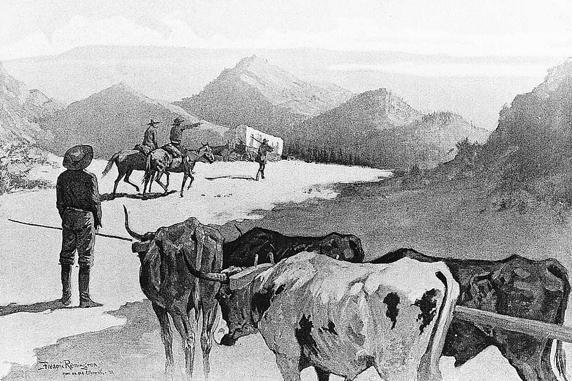 First View of Salt Lake from a Mountain Pass