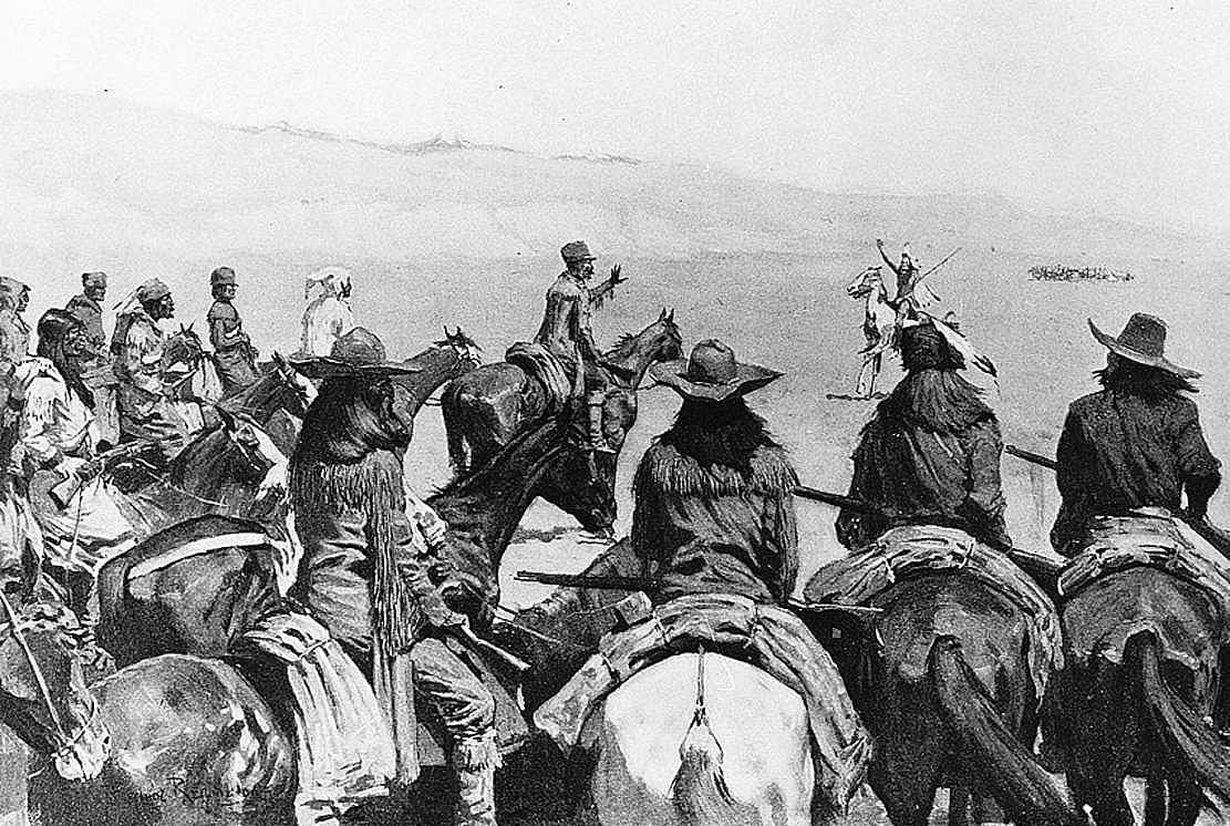 "One Chief Came Forward with Hand Extended"