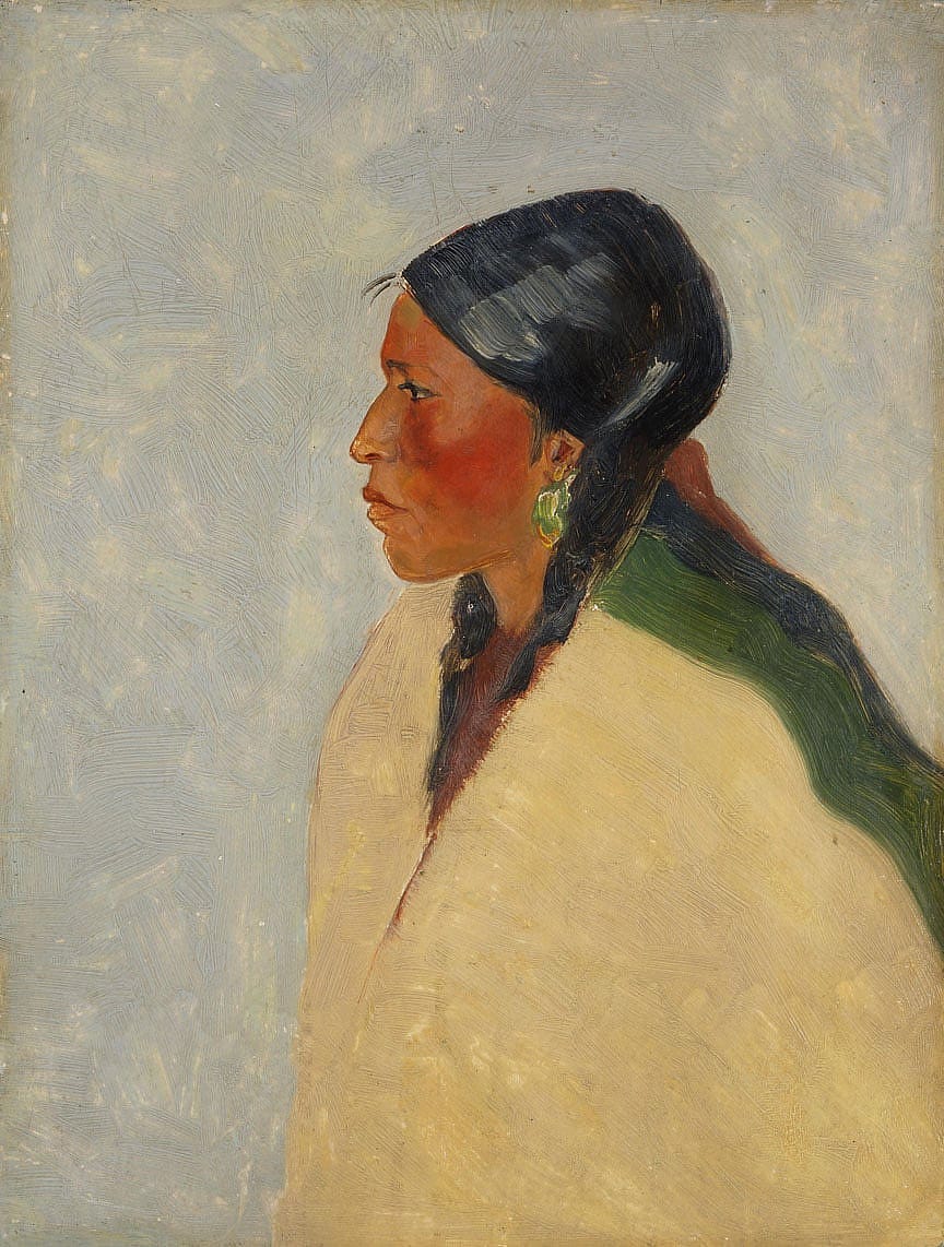 Untitled (Indian girl, green earring)