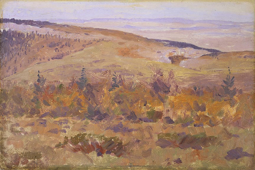 Untitled (sketch of Big Horn Mountains)