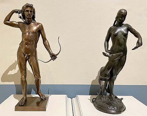 Henry Kirke Brown's "Choosing of the Arrow" and Alexander Phimister Proctor's "Indian Maiden and Fawn"