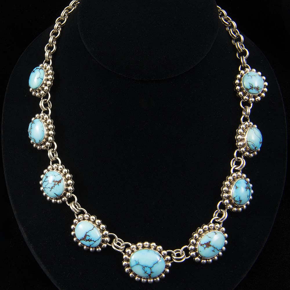 Turquoise necklace, by Artie Yellowhorse