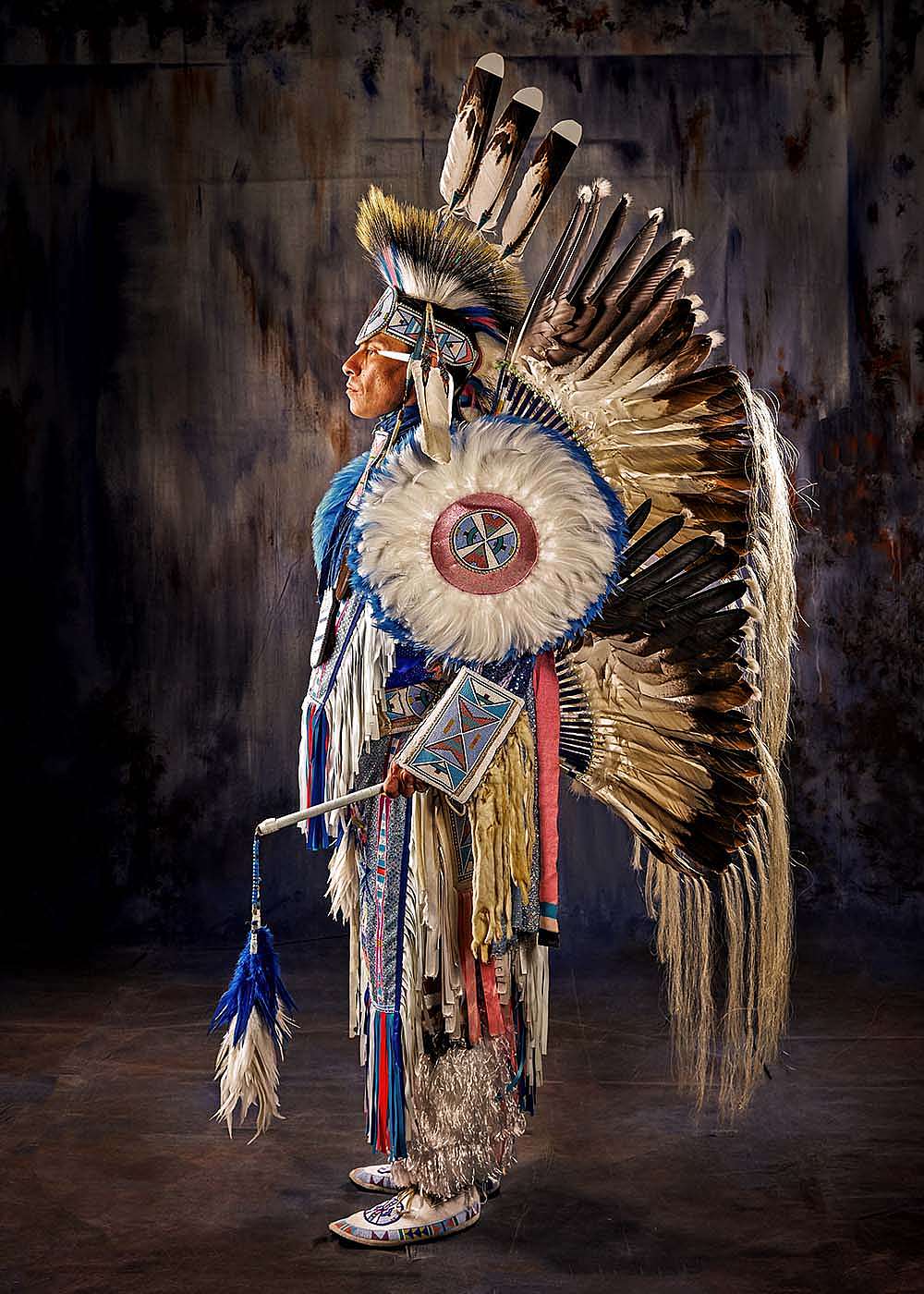 Native American hip hop artist and dancer Supaman