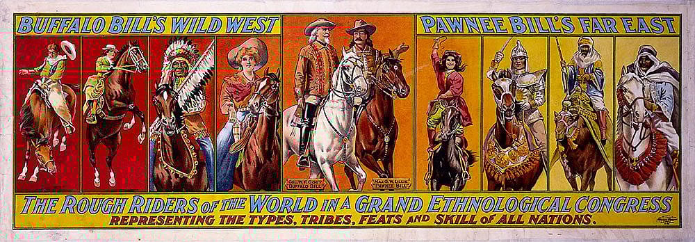 Buffalo Bill's Wild West: The Rough Riders of the World. Poster, Gift of Carl Downing. 1.69.2112