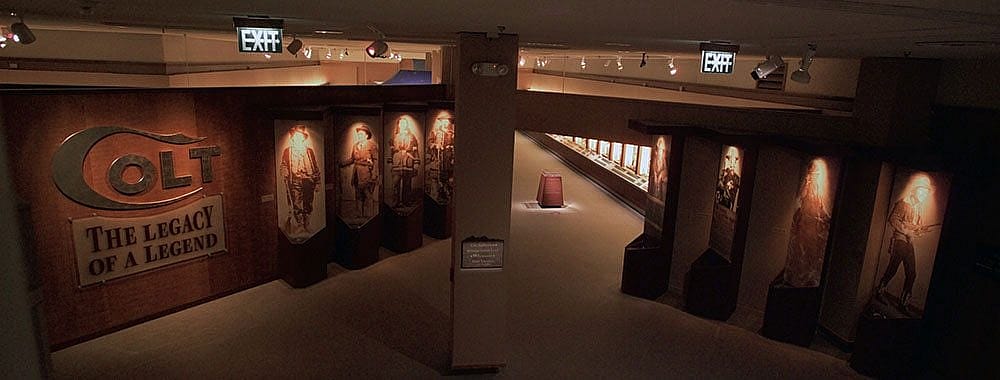 Entrance to the 2003 special exhibition "Colt: The Legacy of a Legend" in the Special Exhibitions Gallery of the Buffalo Bill Center of the West.