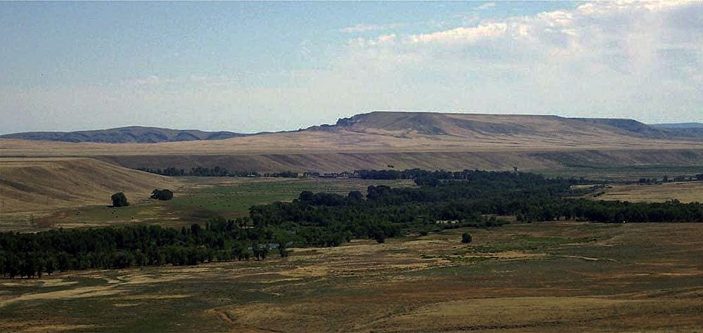 Rose Creek enters the Greybull River from the left, and the current Four Bear Creek, enters from the right. Photo courtesy Jeremy Johnston.
