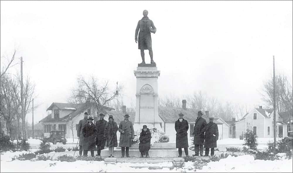 Dedication of the Robert Burns statue in Cheyenne, Wyoming, on November 11, 1929. Wyoming State Archives, Department of State Parks and Cultural Resources. Sub Neg 13178