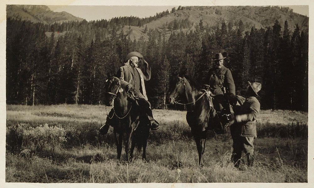 William F. "Buffalo Bill" Cody and Prince Albert I of Monaco, 1913. MS 6 William F. Cody Collection, McCracken Research Library. P.69.1154