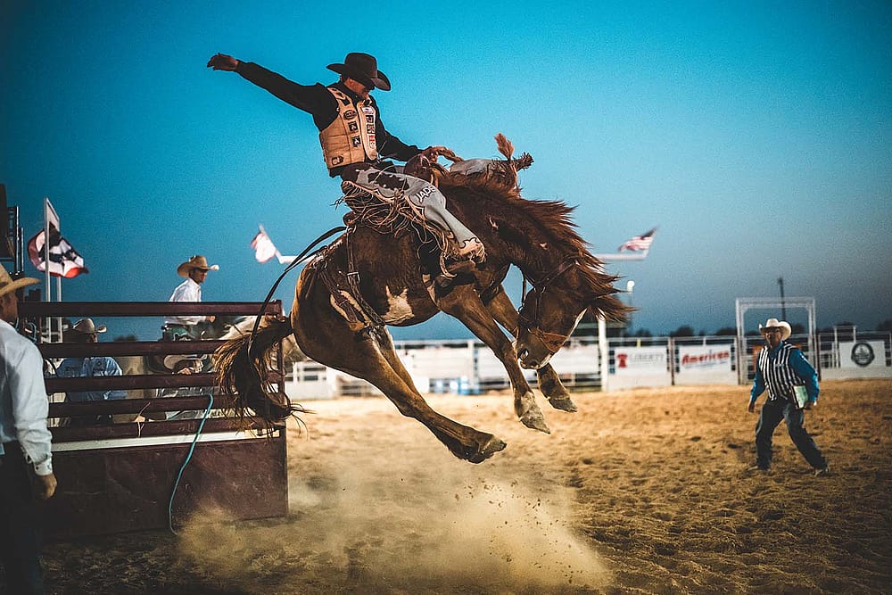 Night rodeo. Photo by Christopher "Click" Thompson.