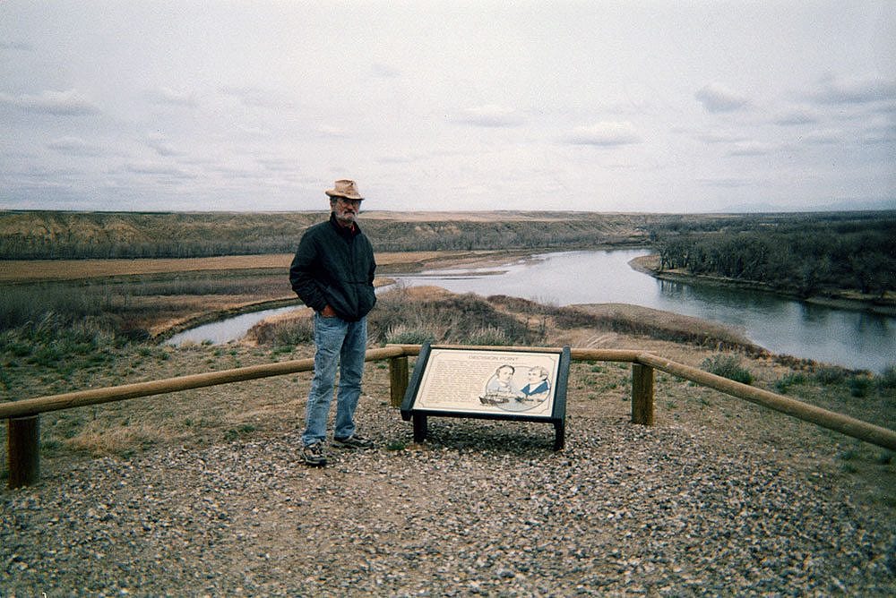 Decision Point, the confluence of the Missouri-Maria where Gertsch noted, "I explored and could imagine their dilemma."