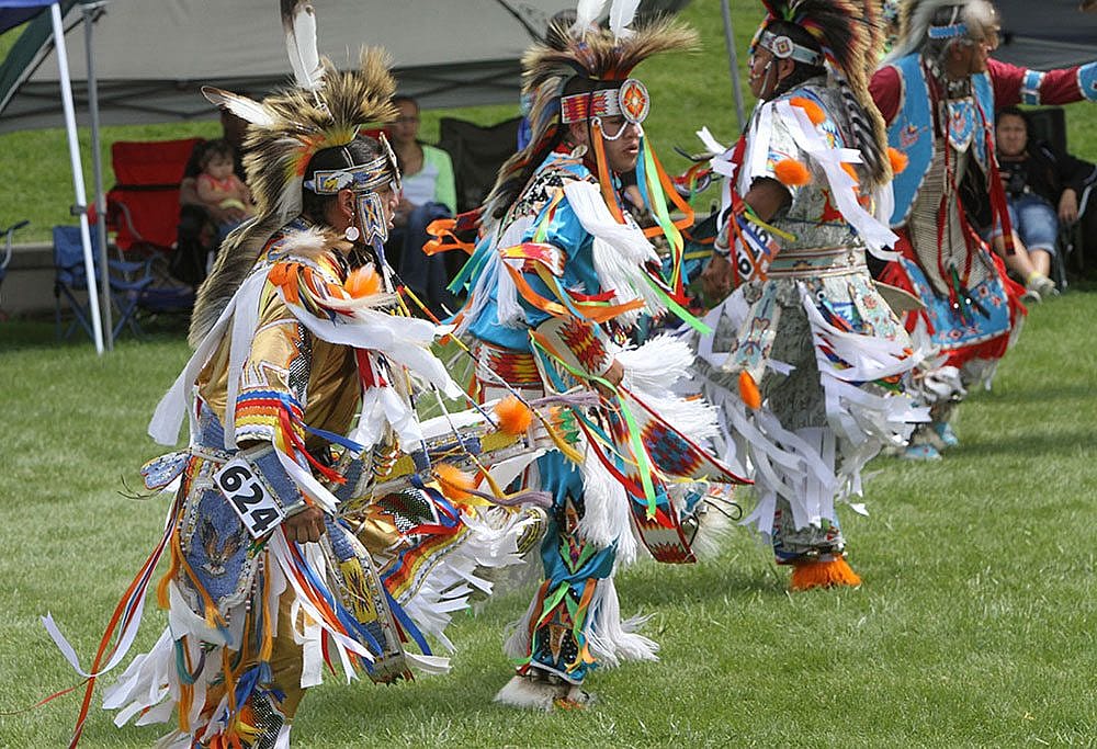 Men's Grass Dance. Photo by Ken Blackbird.