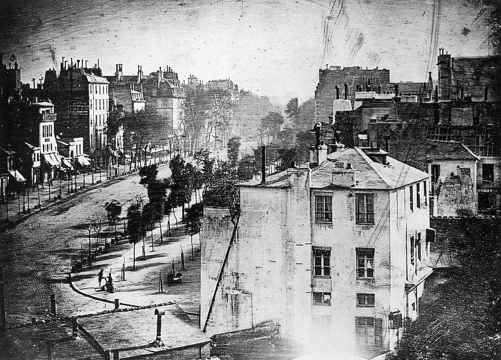 Oldest photo with a person - 1838