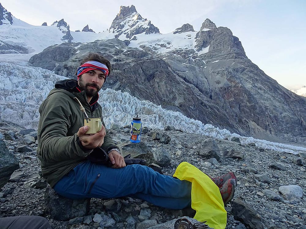 Corey Anco, mate in the mountains. Photo by Wynn Bigham.