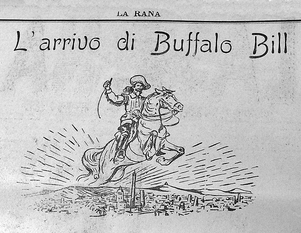 "Buffalo Bill's Arrival," a poem in "La Rana," March 30–31, 1906.