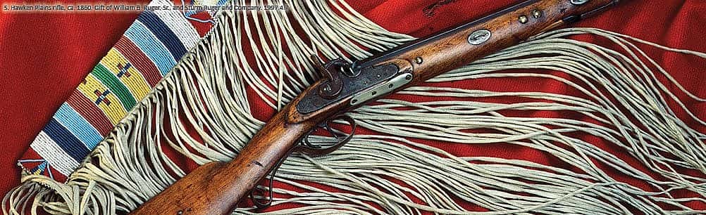 S. Hawken Plains rifle, ca. 1860. 1997.4.7