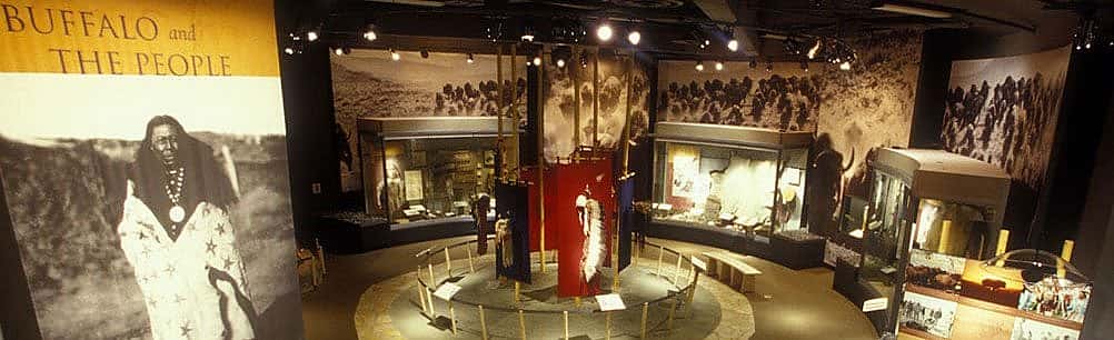 'Buffalo and the People' gallery in the Plains Indian Museum
